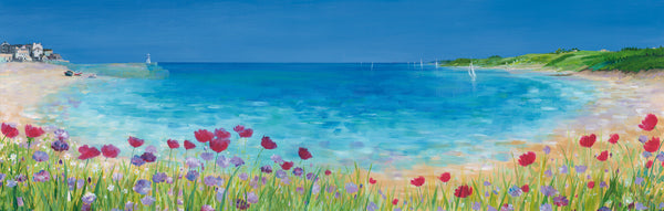 Print-IC266P - St Ives Summer Bouquet Art Print-Whistlefish