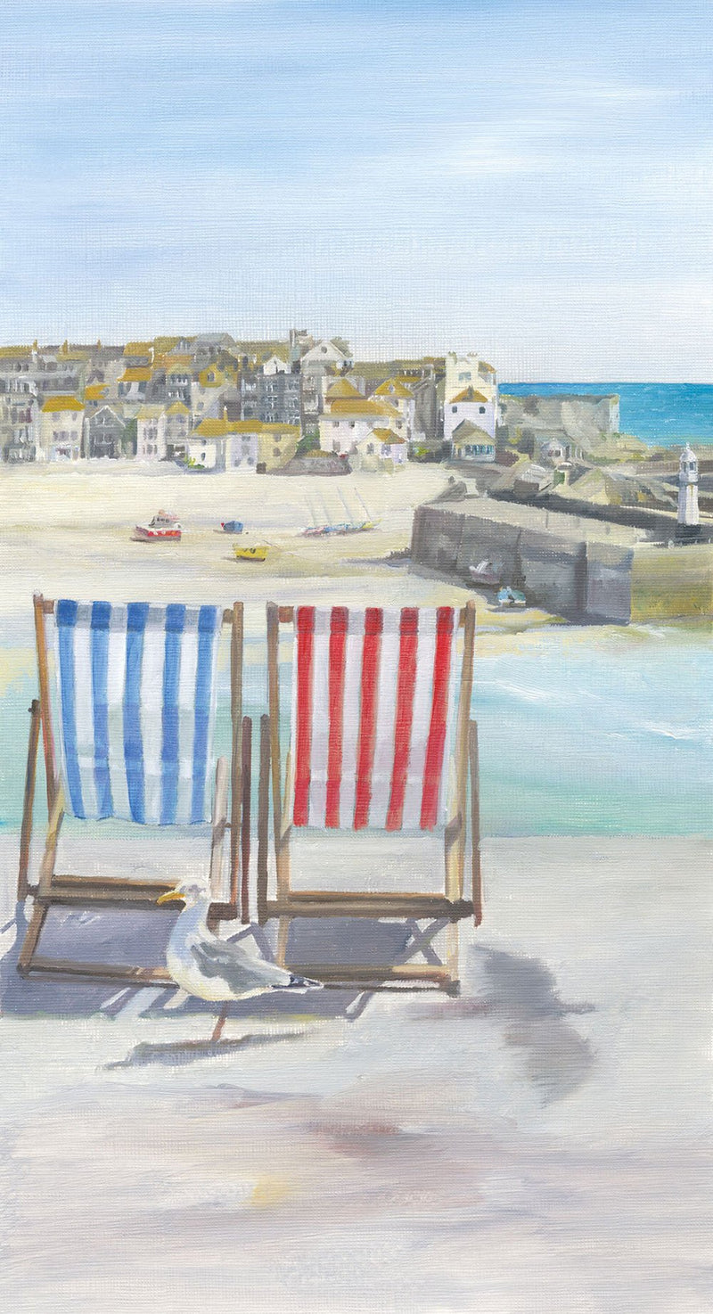 Print-IC38P - St Ives Deckchairs Print-Whistlefish