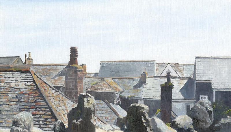 Print-IC55P - St Ives Rooftops Print-Whistlefish
