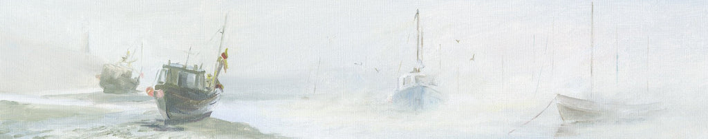 Print-IC79P - Boats in the Fog Art Print-Whistlefish
