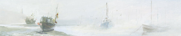 Print-IC79P - Boats in the Fog Art Print-Whistlefish