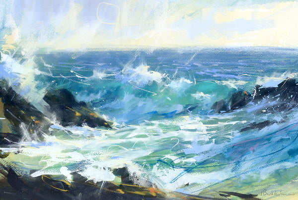 Print-JBPA-BG-113P - Breaker Greens Art Print-James Bartholomew
