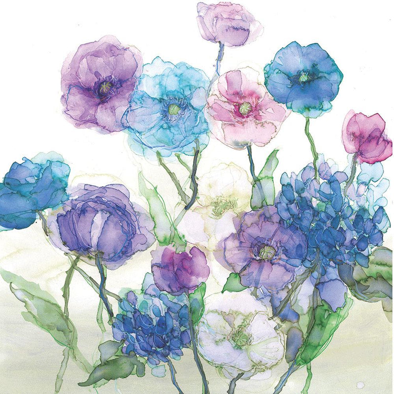 Print-JT17P - Poppies & Hydrangeas Print-Whistlefish