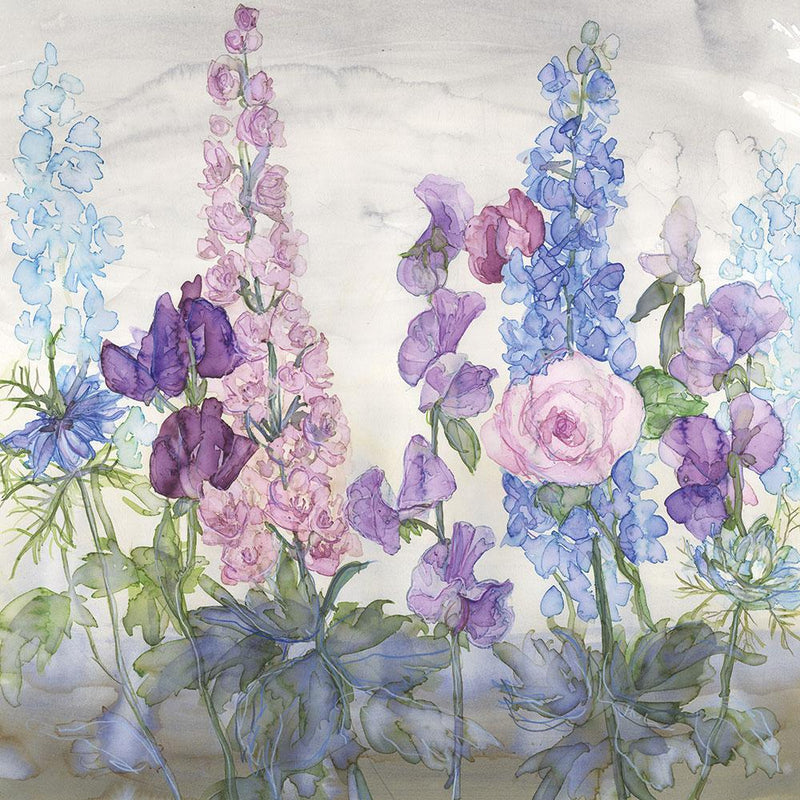 Print-JT19P - Sweetpea & Delphiniums Print-Whistlefish