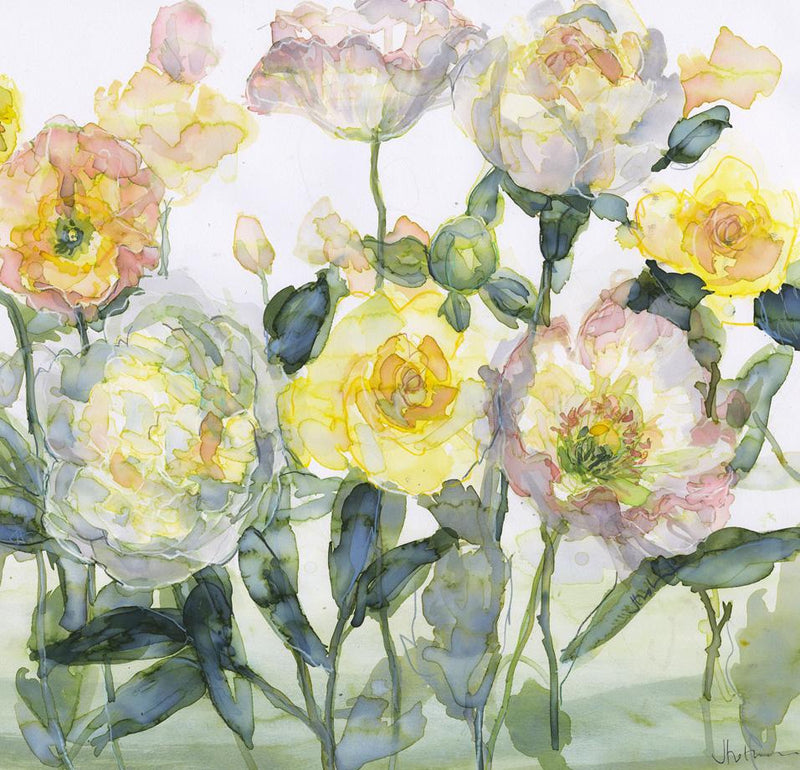 Print-JT38P - Yellow Roses & White Peony Print-Whistlefish