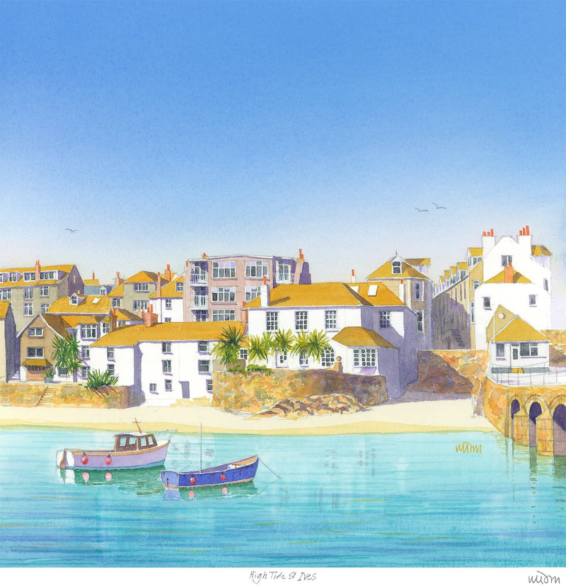 Print-JW003P - High Tide St Ives Print-Whistlefish