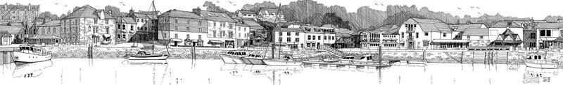 Print-JW011P - Padstow Harbour Print-Whistlefish