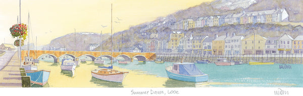 Print-JW173P - Summer Dawn Looe Print-Whistlefish