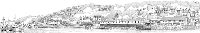 Print-JW175P - Waterfront Looe Print-Whistlefish