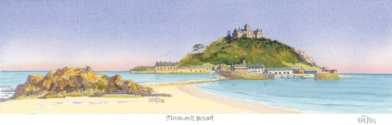 Print-JW179P - St Michael's Mount Print-Whistlefish