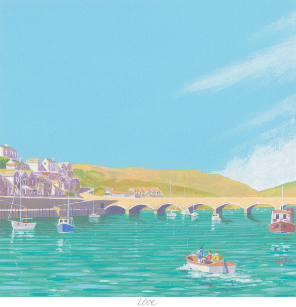 Print-JW185P - Looe Beach Print-Whistlefish