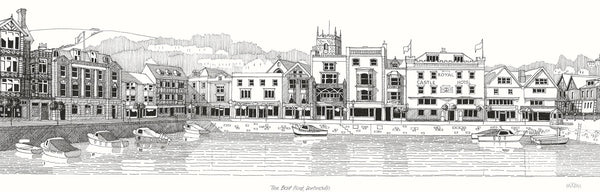 Print-JW210P - The Boat Float Dartmouth Print-Whistlefish