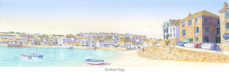 Print-JW213P - The Wharf St Ives-Whistlefish