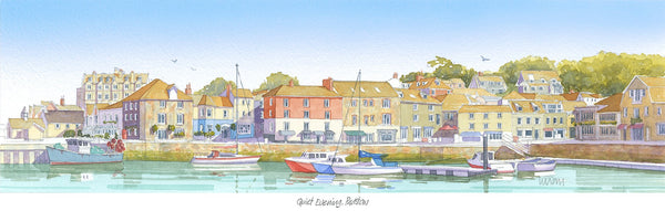 Print-JW214P - Quiet Evening Padstow Print-Whistlefish