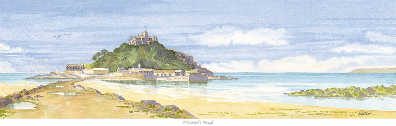 Print-JW224P - St Michael's Mount Print-Whistlefish