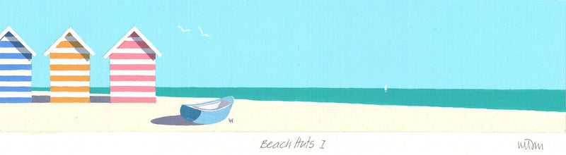 Print-JW235P - Beach Huts I-Whistlefish