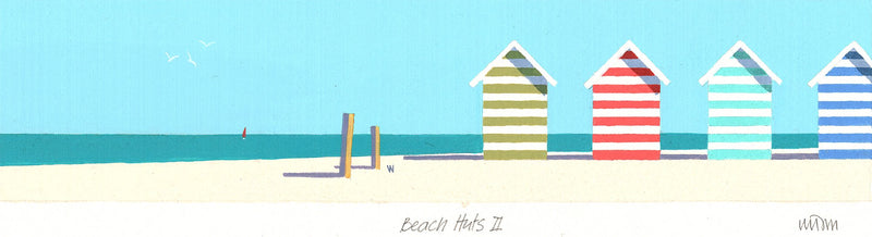 Print-JW238P - Beach Huts 2 Print-Whistlefish
