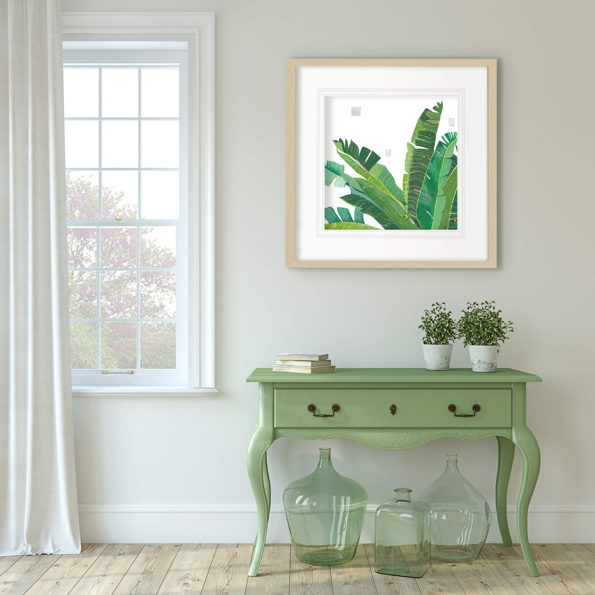 Print-LP176P - Varigated Greens Art Print-Whistlefish