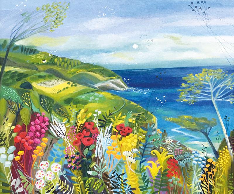 Print-NR19P - Beachcombers Cottage Art Print-Whistlefish