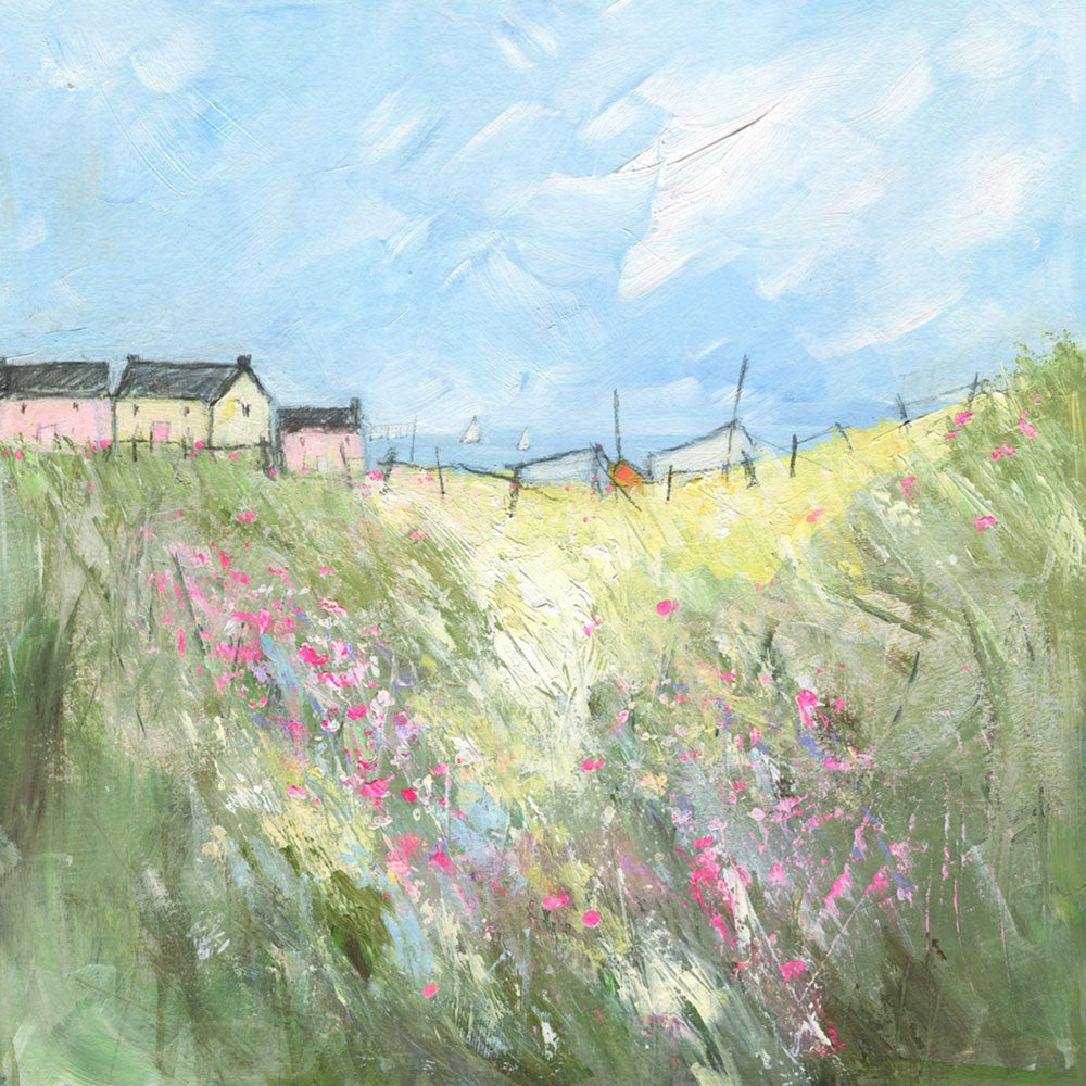 Print-SF112P - Ice Cream Cottages Art Print-Whistlefish