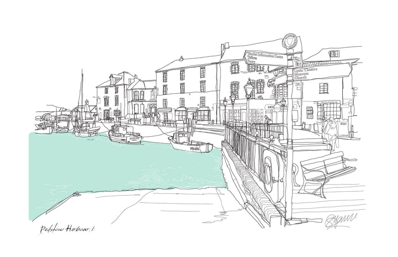 Print-SH01P - Padstow Harbour I-Whistlefish