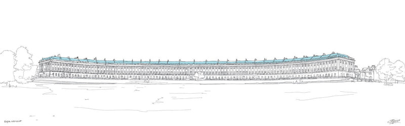 Print-SH11P - Royal Crescent Bath Print-Whistlefish