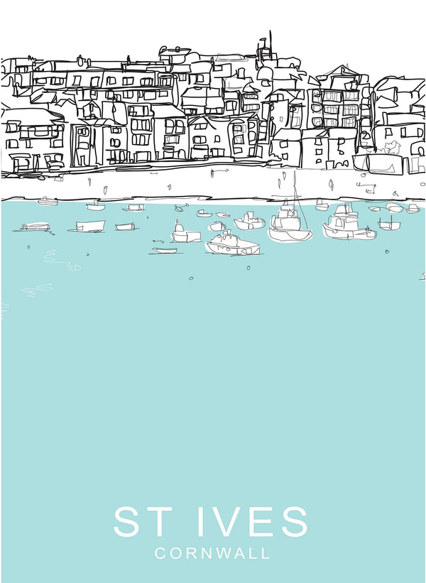 Print-SH34P - St Ives Green-Whistlefish