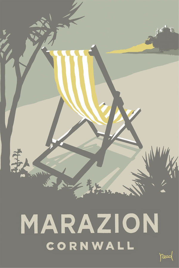 Print-SR29P - Marazion Deckchair Print-Whistlefish