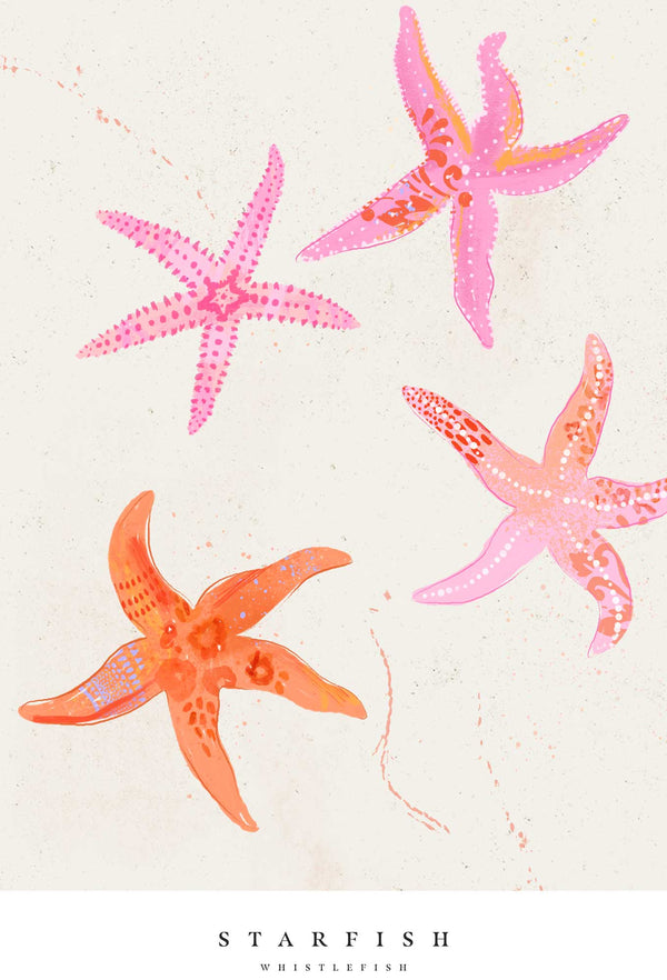 Print-WF1021P - Seagrass Starfish Large Art Print-Whistlefish