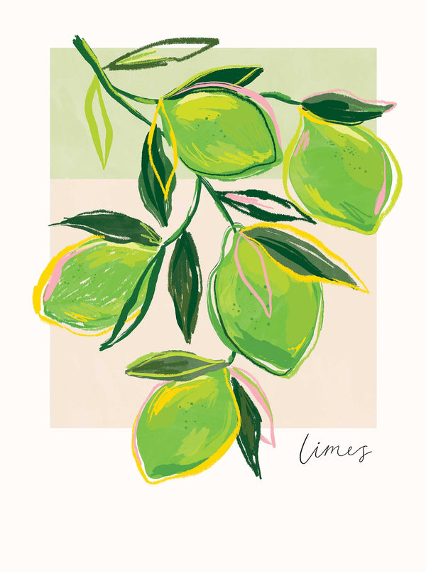 Print-WF1087P - Limes Art Print-Whistlefish