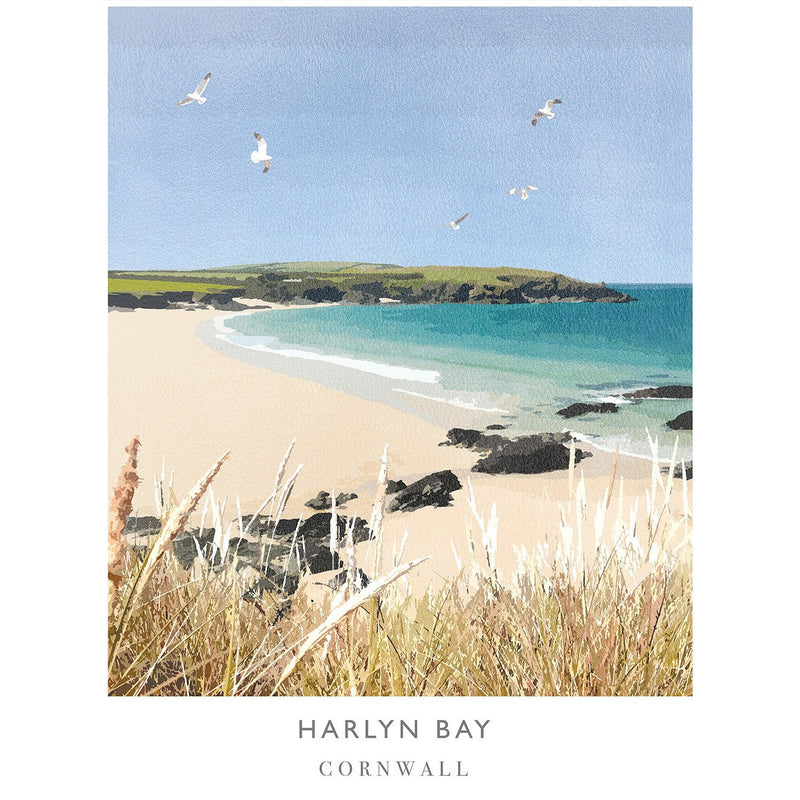 Print-WF108P - Harlyn Bay II Art Print-Whistlefish
