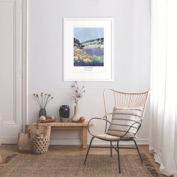 Print-WF113P - Polperro Art Print-Whistlefish