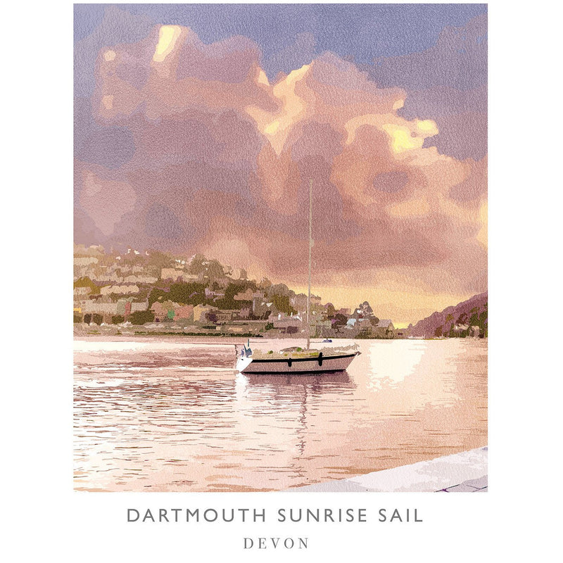 Print-WF117P - Dartmouth Sunrise Art Print-Whistlefish