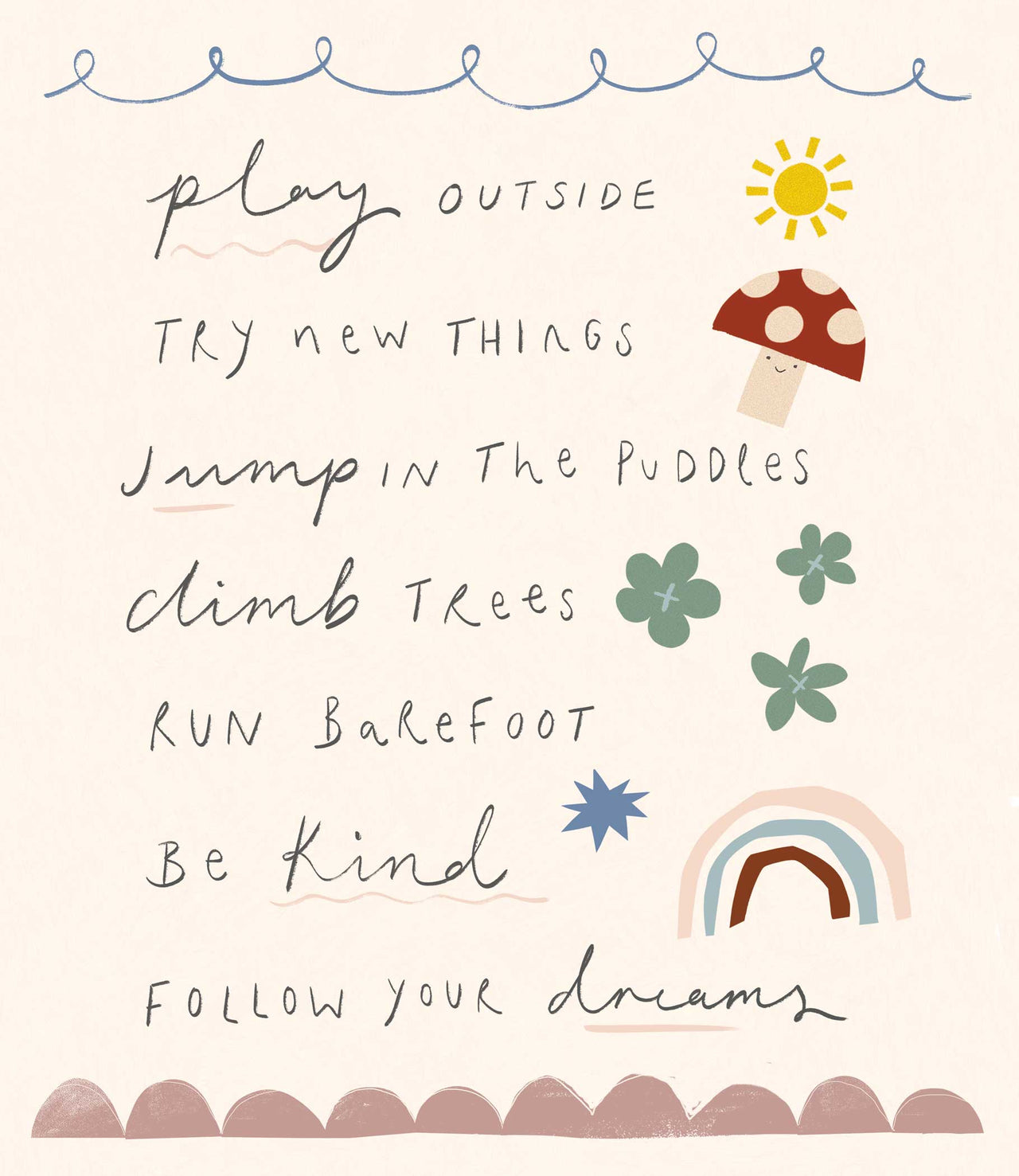 Print-WF1186P - Play Outside Small Art Print-Whistlefish