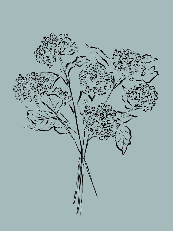 Print-WF1209P - Blue Meadow Art Print-Whistlefish