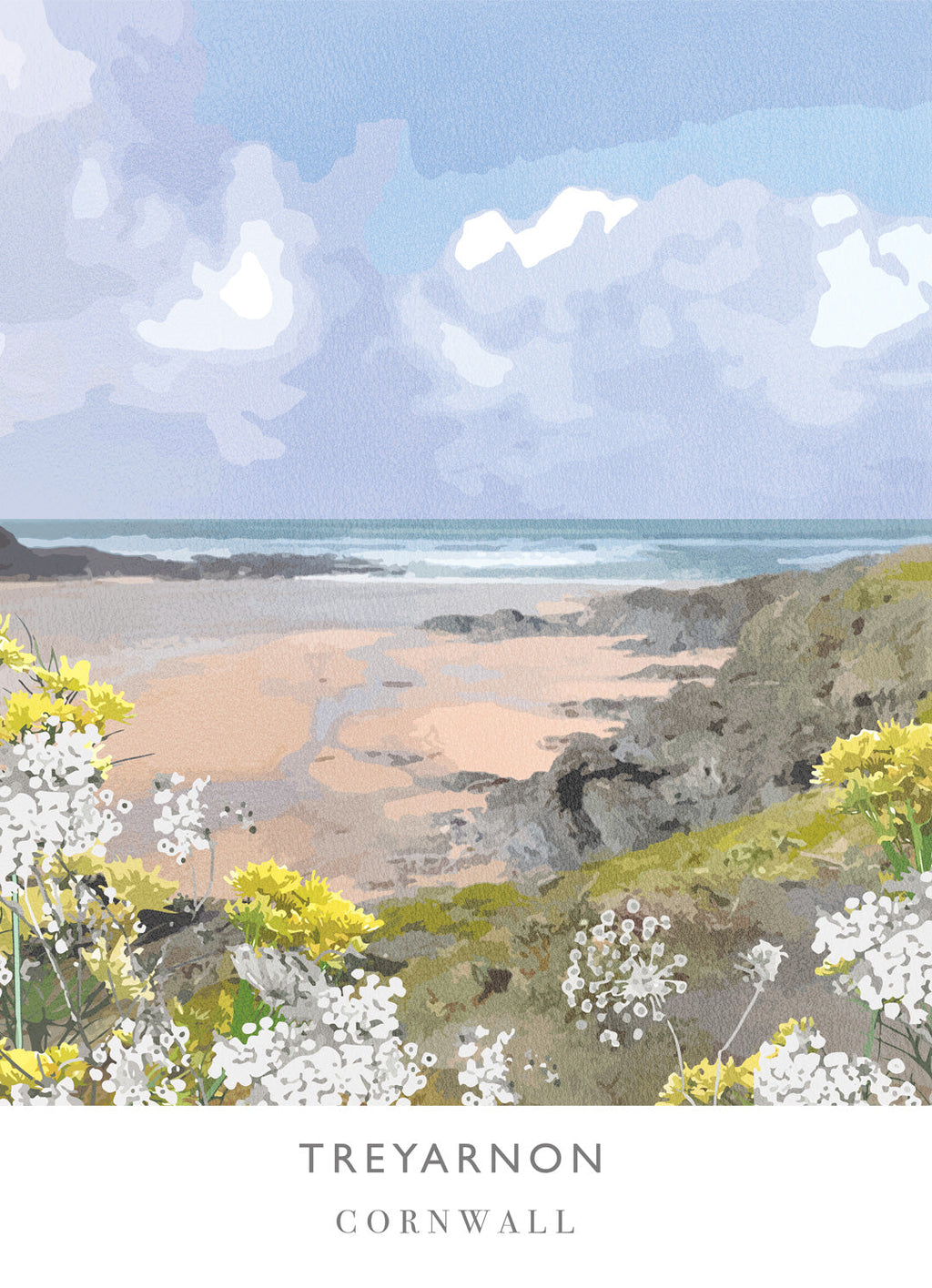 Print-WF158P - Treyarnon Art Print-Whistlefish