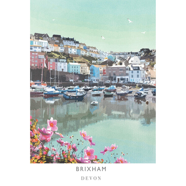 Print-WF205P - Brixham Large Art Print-Whistlefish