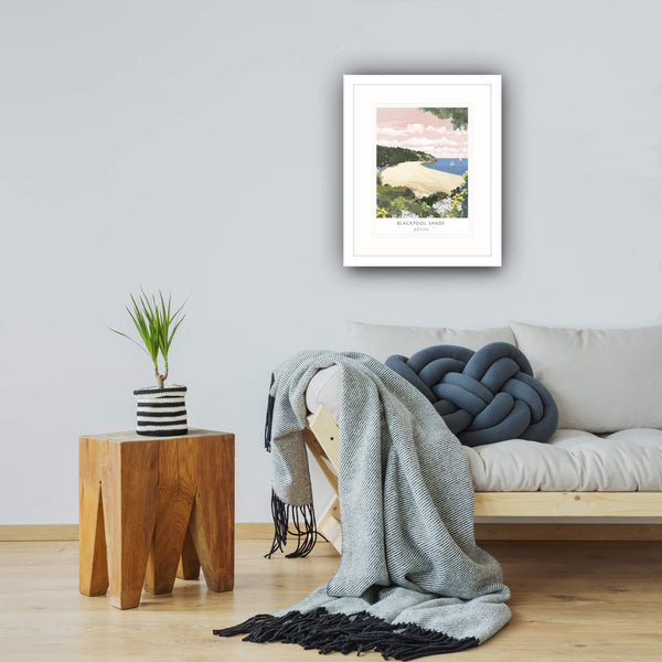 Print-WF222P - Blackpool Sands Art Print-Whistlefish