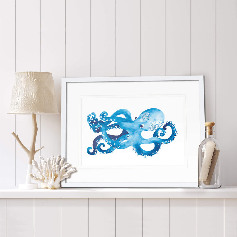 Print - WF36P - Octopus Art Print - 