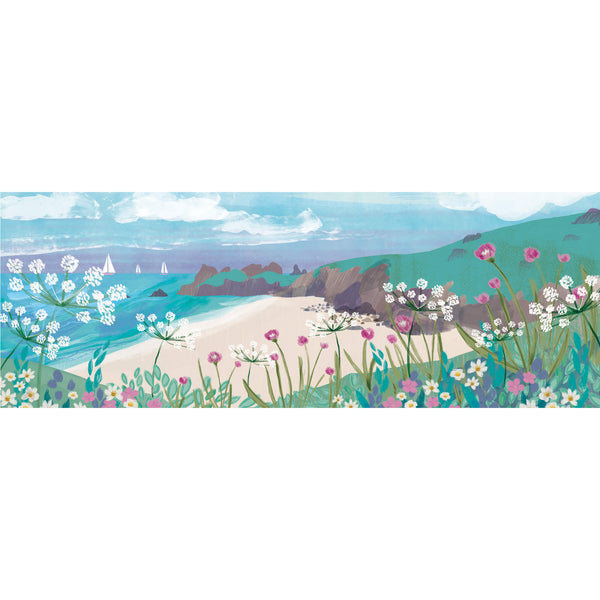 Print-WF493P - Pedn Vounder Towards Porthcurno Art Print-Whistlefish