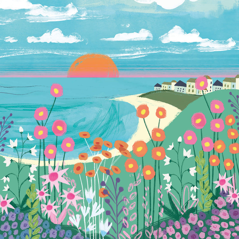 Print-WF539P - A View from Porthmeor Art Print-Whistlefish