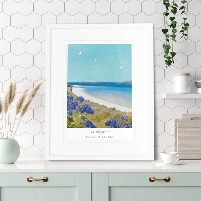 Print-WF593P - St Mary's Isles of Scilly Art Print-Whistlefish