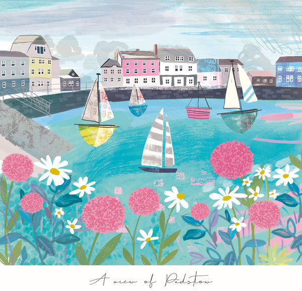 Print-WF610P - A View of Padstow Art Print-Whistlefish