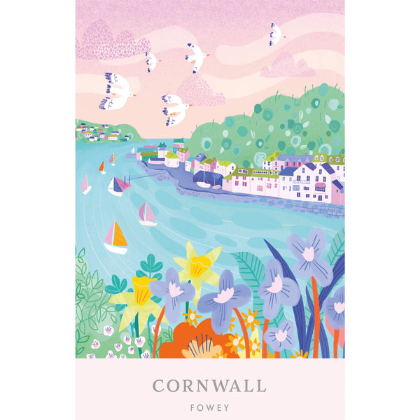 Print - WF629P - Fowey Brights Art Print - Fowey Brights Art Print - Cornish Art Prints - Whistlefish