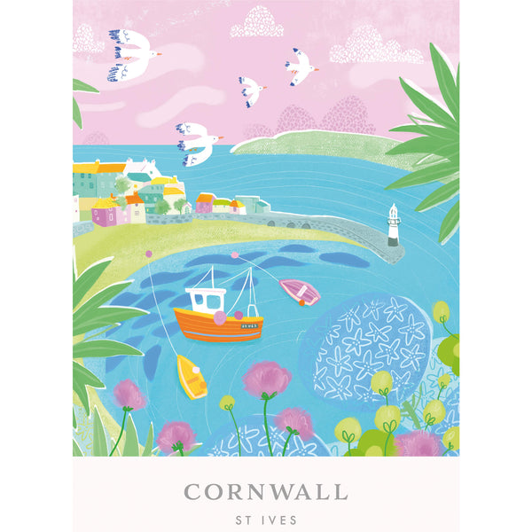 Print-WF662P - St Ives Brights Med Art Print-Whistlefish