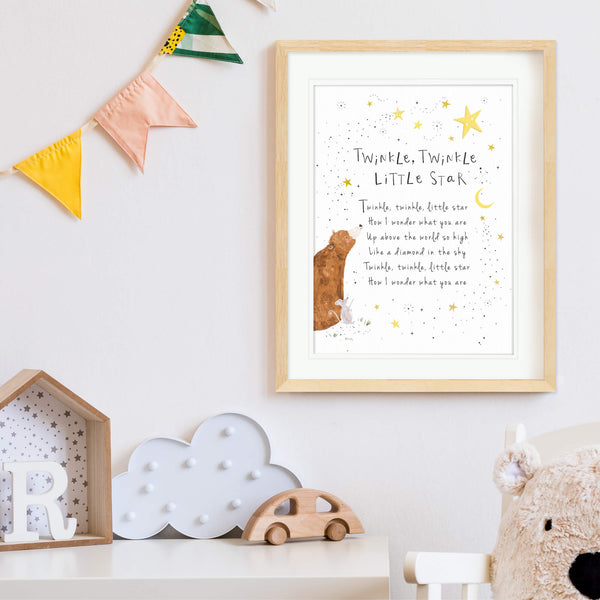 Print-WF679P - Twinkle Twinkle Little Star Art Print-Whistlefish