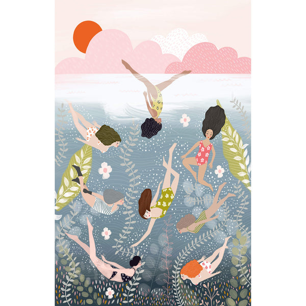 Print-WF714P - Swim Free Small Art Print-Whistlefish