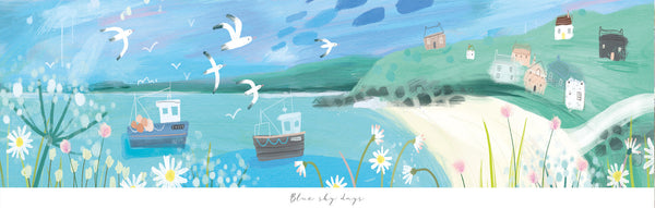 Print - WF799P - Blue Sky Days - Blue Sky Days framed print by Whistlefish