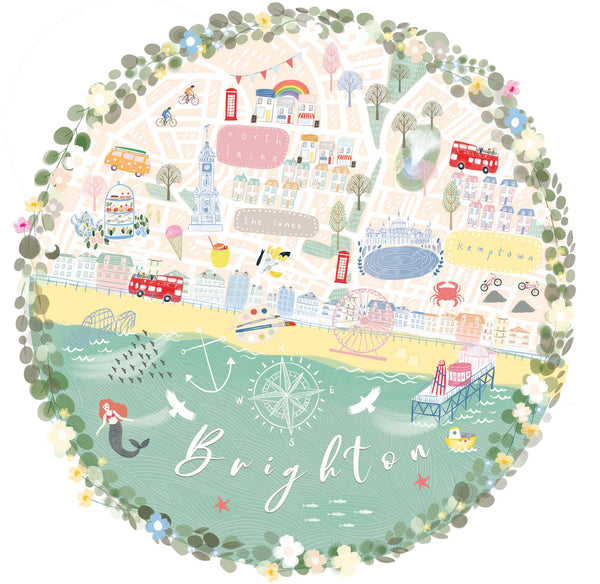 Print-WF822P - Brighton Map Medium-Whistlefish