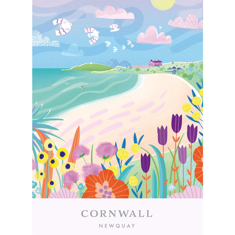 Print - WF850P - Newquay Brights Framed Print - 